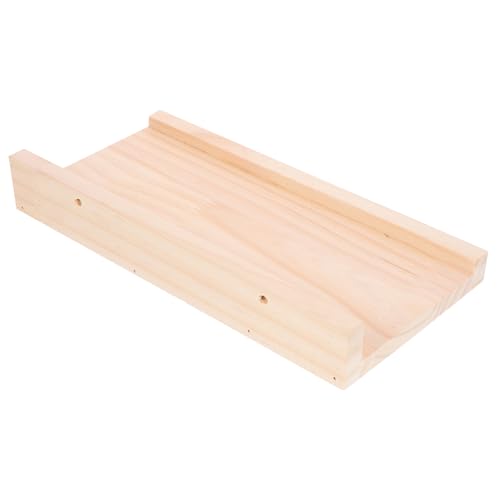 Sosoport Rustikales Wandregal aus Holz Schwebendes Wandboard Robustes Platzsparendes Regal für Wohnzimmer und Schlafzimmer Einfach Montierbares Farbbeständiges Wandregal von Sosoport
