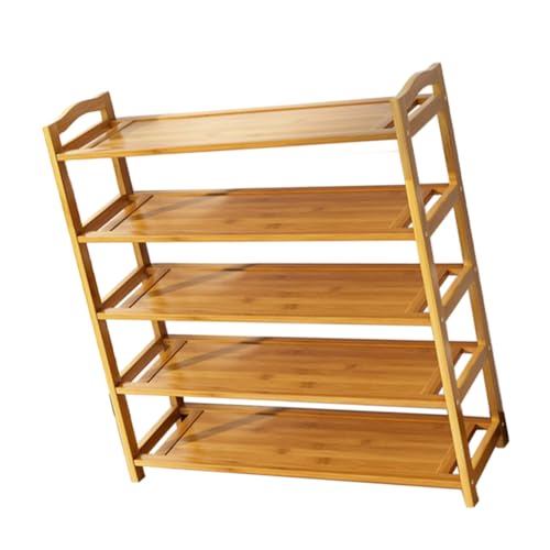 Sosoport Schuhregal Stöckig Holz Schuhablage Organizer Schuhständer Schmal Schuhaufbewahrung für Flur Eingang Robustes Multi Layer Design Platzsparend Vielseitig Nutzbar als Regal oder von Sosoport