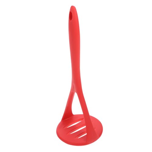 Sosoport Silikon Kartoffelstampfer Kreativer Obst und Gemüsepressen für Pürees Lebensmittelecht Ergonomischer Griff für Kartoffeln Kürbis und Karotten Rot von Sosoport