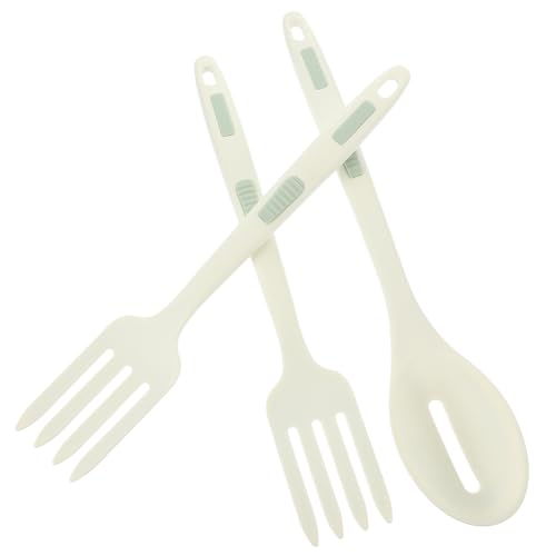 Sosoport Silikon Küchenutensilien Teilig Flexibler Antihaft Kochlöffel und Gabel Hitzebeständig Rutschfest für Kochen und Servieren in Haushalt Restaurant Camping Sosoport Silikon Küchenutensilien Teilig Flexibler Antihaft Kochlöffel und Gabel Hitzebeständig Rutschfest für Kochen und Servieren in Haushalt Restaurant Camping von Sosoport