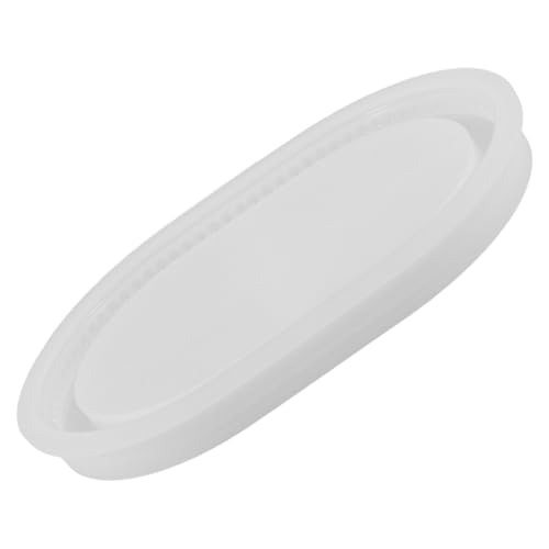 Sosoport Silikon Tray Form Oval Langlebige DIY Silikonform für Kerzentablett Wiederverwendbar Detailreiche Gießform für Resin Epoxidharz für Kreative Bastelprojekte und Individuelle von Sosoport
