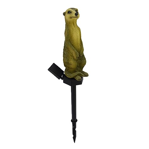 Sosoport Solarleuchte Garten Deko Katzenmanguste Form Energieeffiziente Solarlampe für Außen und Automatischer Lichtsensor für Gartenlandschaft und Dekoration von Sosoport