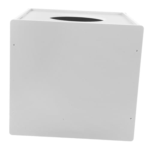 Sosoport Spenden Sammelbox aus Robustem Material mit Großem Einwurfschlitz Vielseitig Einsetzbar als Losbox Wahlurne oder Kommentarbox für Veranstaltungen und Hohe Teilnehmerzahlen Weiß von Sosoport