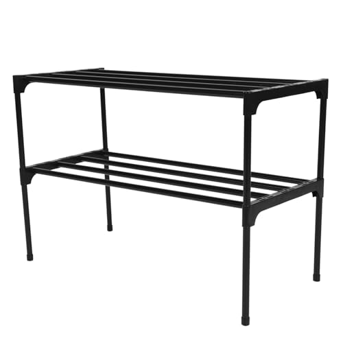 Sosoport Stainless Steel Schuhregal Doppelschichtiger Schuhorganisator für Eingangsbereich Platzsparend Robust für Schrank und Garage Einfache Montage Großer Stauraum für Mehrere Schuhe Sosoport Stainless Steel Schuhregal Doppelschichtiger Schuhorganisator für Eingangsbereich Platzsparend Robust für Schrank und Garage Einfache Montage Großer Stauraum für Mehrere Schuhe von Sosoport