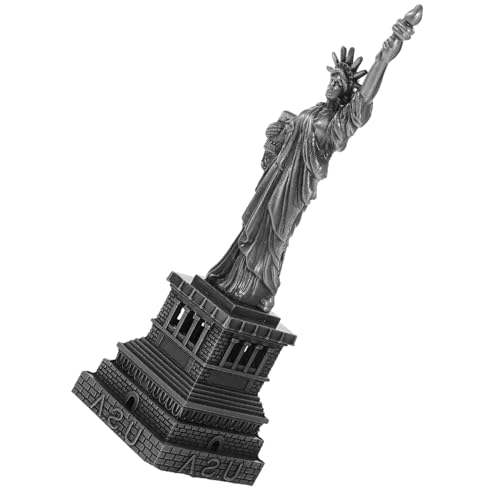 Sosoport Statue Aus Metall Freiheitsstatue Desktop Dekoration Hohe Kunstfigur Als Wohnaccessoire Für Büro Und Bücherregal Langlebig Und Stilvoll von Sosoport