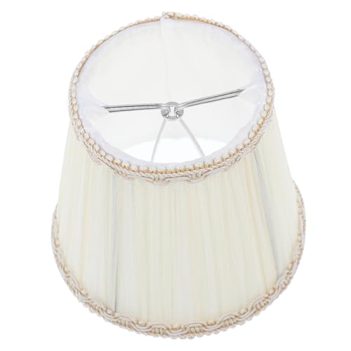 Sosoport Stoff Lampenschirm Ersatz Lampenabdeckung Beige für Kronleuchter Tischlampe Wandlampe Dekorativer Schutz Lichtzubehör Leicht zu Installieren von Sosoport