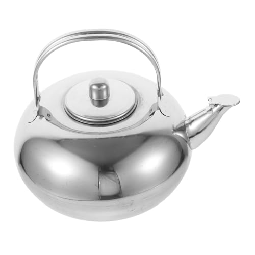 Sosoport Teekessel mit Integriertem Teefilter Stabiler Wasserkocher für Herd Vielseitig zum Wasserkochen Tee und Kaffeezubereitung Robuster Dicker Kessel für Küche und Camping von Sosoport