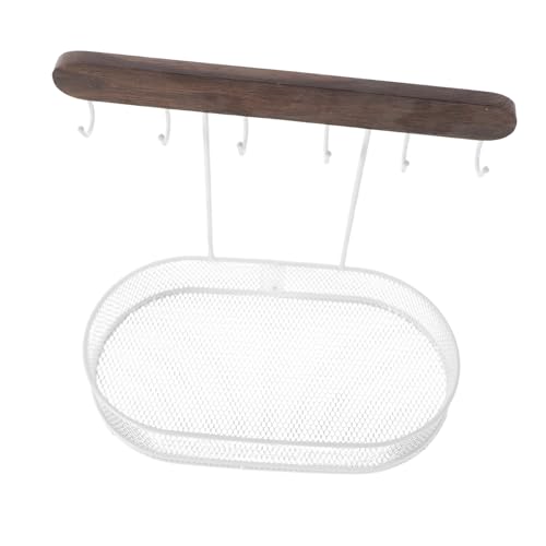 Sosoport Tisch Schmuckhalter mit Haken für und Armbänder Praktischer Schlüsselhalter für Eingangsbereich für Uhren und Lippenstifte von Sosoport