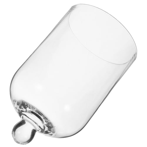 Sosoport Transparente Glasglocke für Konservierte Blumen Dekorative Glashaube Klarer Display Dom Blumenvase Abdeckung Platzsparend für Zuhause und Büro von Sosoport