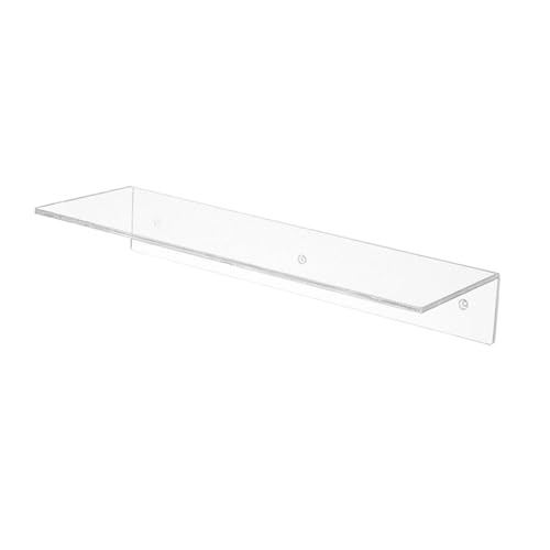 Sosoport Transparente Wandhalterung Regal für Makeup Storage Organizer und Display Stand Schwebendes Wandregal aus Dickem Klarem Kunststoff mit Schrauben für Schuhe Kosmetik und Sosoport Transparente Wandhalterung Regal für Makeup Storage Organizer und Display Stand Schwebendes Wandregal aus Dickem Klarem Kunststoff mit Schrauben für Schuhe Kosmetik und von Sosoport