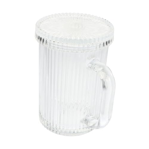 Sosoport Transparentes Glasbecher mit Deckel Stabiles Trinkglas für Bier Kaffee und Tee Vielseitiger Haushaltsbecher für Kalte und Heiße Getränke Rutschfest und Handfreundlich für Zuhause Sosoport Transparentes Glasbecher mit Deckel Stabiles Trinkglas für Bier Kaffee und Tee Vielseitiger Haushaltsbecher für Kalte und Heiße Getränke Rutschfest und Handfreundlich für Zuhause von Sosoport