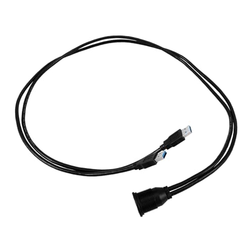 Sosoport USB Verlängerungskabel mit Dual USB für Auto Boot und Motorrad Wasserdichtes Panelkabel für Einfache Installation und Zuverlässige Datenübertragung von Sosoport