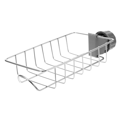 Sosoport Verstellbarer Schwammhalter für Küchenspüle aus Rostfreiem Abs PP Metall Abtropfgestell mit Klemmbefestigung für Wasserhahn Kratzfest Einfach zu Montieren Platzsparend Organizer Sosoport Verstellbarer Schwammhalter für Küchenspüle aus Rostfreiem Abs PP Metall Abtropfgestell mit Klemmbefestigung für Wasserhahn Kratzfest Einfach zu Montieren Platzsparend Organizer von Sosoport