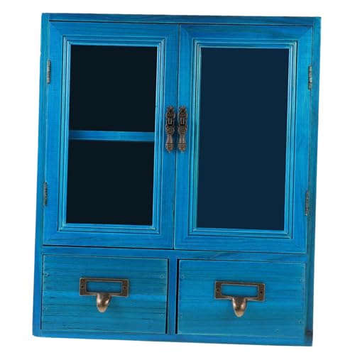 Sosoport Vintage Holz Wandschrank mit Doppel Türen Kleiner Aufbewahrungsschrank aus Robustem Holz Multifunktionaler Stauraum für Küche und Wohnzimmer Einfache Montage Platzsparend und Sosoport Vintage Holz Wandschrank mit Doppel Türen Kleiner Aufbewahrungsschrank aus Robustem Holz Multifunktionaler Stauraum für Küche und Wohnzimmer Einfache Montage Platzsparend und von Sosoport