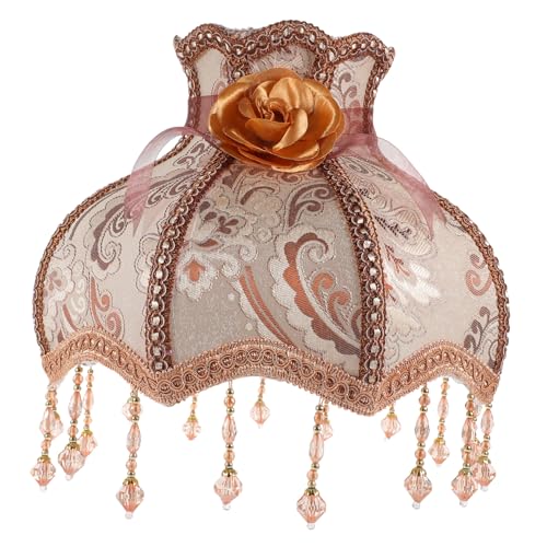 Sosoport Vintage Lampenschirm aus Stoff Fassung Retro Lichtabdeckung für Stehlampe und Tischlampe Farbton Langlebiger Lampenbezug für Wohn Arbeitszimmer von Sosoport
