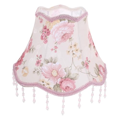 Sosoport Vintage Lampenschirm für Wandlampen Rosa Blumendesign Eleganter Lampenzubehör für Tisch und Stehlampen Warme Schlafzimmer Wohnzimmer und Hotel Sosoport Vintage Lampenschirm für Wandlampen Rosa Blumendesign Eleganter Lampenzubehör für Tisch und Stehlampen Warme Schlafzimmer Wohnzimmer und Hotel von Sosoport