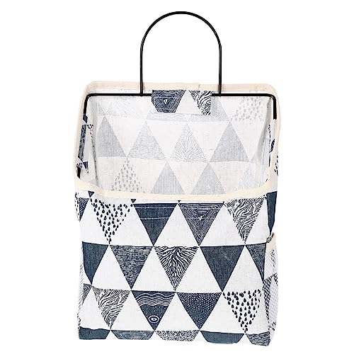 Sosoport Wandhängender Organizer aus Stoff mit Faltbarem Design und Klebehaken Aufbewahrungsbeutel für Haustierbedarf Wohnheim und Schlafzimmer Blau mit Dreiecken Sosoport Wandhängender Organizer aus Stoff mit Faltbarem Design und Klebehaken Aufbewahrungsbeutel für Haustierbedarf Wohnheim und Schlafzimmer Blau mit Dreiecken von Sosoport