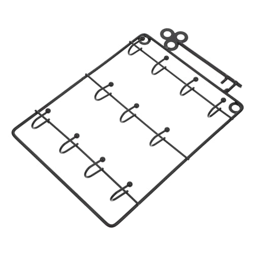 Sosoport Wandmontierter Schlüsselhalter aus Multifunktionaler Bohrfreier Haken Schwarz für Eingangsbereiche Küche und Flur Stilvolles Design für Schlüssel Taschen und von Sosoport