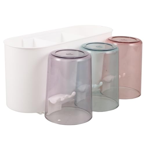 Sosoport Wandmontierter Zahnbürstenhalter mit Zahnpasta Halterung Haushalts Badezimmer Organizer aus Lebensmittelechtem Rostfreiem Abd Material Multifunktional für Zahnbürste Becher Sosoport Wandmontierter Zahnbürstenhalter mit Zahnpasta Halterung Haushalts Badezimmer Organizer aus Lebensmittelechtem Rostfreiem Abd Material Multifunktional für Zahnbürste Becher von Sosoport