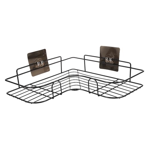 Sosoport Wandmontiertes Eck Badezimmerregal aus Metall Wasserdichtes Belüftetes Duschablagefach zur Schnellen Entwässerung Platzsparend für Shampoo Seife Cremes Modernes Design in Schwarz Sosoport Wandmontiertes Eck Badezimmerregal aus Metall Wasserdichtes Belüftetes Duschablagefach zur Schnellen Entwässerung Platzsparend für Shampoo Seife Cremes Modernes Design in Schwarz von Sosoport