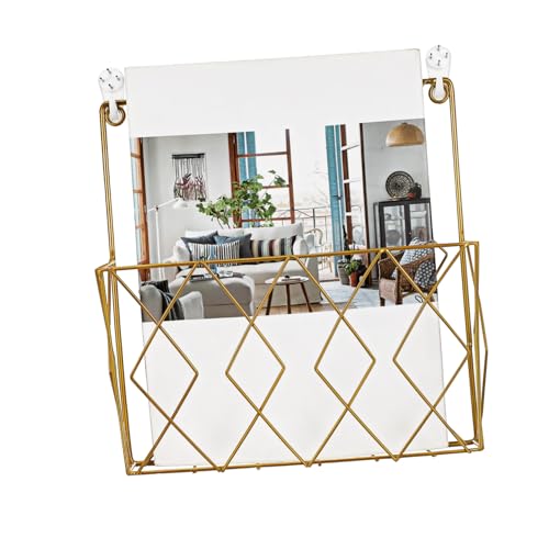 Sosoport Wand Buchhalter Zeitschriftenständer Aus Metall Stabiler Zeitschriftenhalter Platzsparend Moderner Zeitungsständer Für Zuhause Und Büro von Sosoport