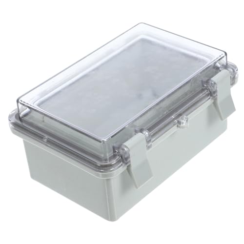 Sosoport Wasserdichte Kunststoff Abzweigdose mit Transparentem Deckel Robuste Elektrische Verteilerdose für Außenbereiche Wetterfeste Projektbox mit Hoher Schlagfestigkeit und Isolierung Sosoport Wasserdichte Kunststoff Abzweigdose mit Transparentem Deckel Robuste Elektrische Verteilerdose für Außenbereiche Wetterfeste Projektbox mit Hoher Schlagfestigkeit und Isolierung von Sosoport
