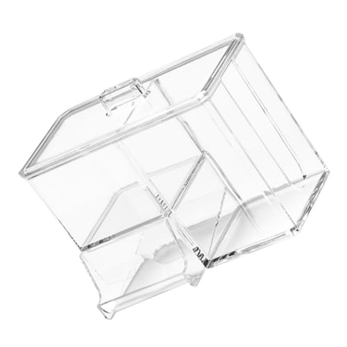 Sosoport Wasserdichte Mehrlagige Aufbewahrungsbox für Wattepads und Wattestäbchen mit Deckel Transparente Organizerbox für Badezimmer Staubgeschützt Platzsparend und Übersichtlich Sosoport Wasserdichte Mehrlagige Aufbewahrungsbox für Wattepads und Wattestäbchen mit Deckel Transparente Organizerbox für Badezimmer Staubgeschützt Platzsparend und Übersichtlich von Sosoport