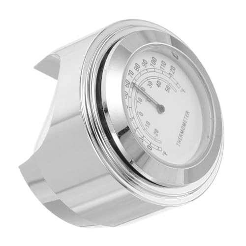 Sosoport Wasserdichtes Motorrad Thermometer aus Metall Präzise Temperaturanzeige für Griff Kompatibel mit Harley Motorrädern Langlebig und Robust für Fahrbedingungen von Sosoport
