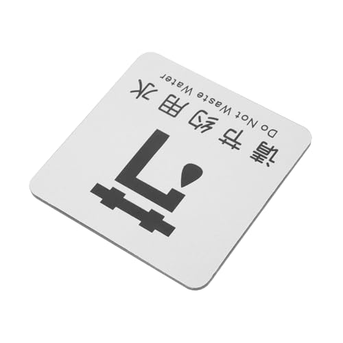 Sosoport Wassersparendes Warnschild Erinnerungsschild für Badezimmer Wanddekoration Wasserersparnis Geeignet für Zuhause und Sosoport Wassersparendes Warnschild Erinnerungsschild für Badezimmer Wanddekoration Wasserersparnis Geeignet für Zuhause und von Sosoport