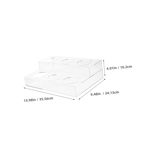 Sosoport Weinregal Flaschenregal Siruphalter Bar Flaschenregal Kaffeesirup Organizer Küchensirup Regal Flaschen Organizer Kaffeesirup Regal Flaschenhalter Transparent von Sosoport
