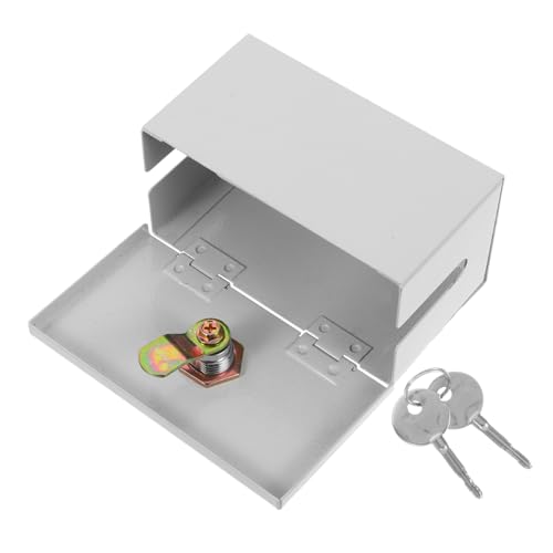 Sosoport Wetterfeste Steckdosenbox mit Integriertem Schloss Wasserdichter Outdoor Steckdosenschutz Kindersicherer Elektrischer Schutz Kompakte Robuste Steckdosenabdeckung für Camping und von Sosoport