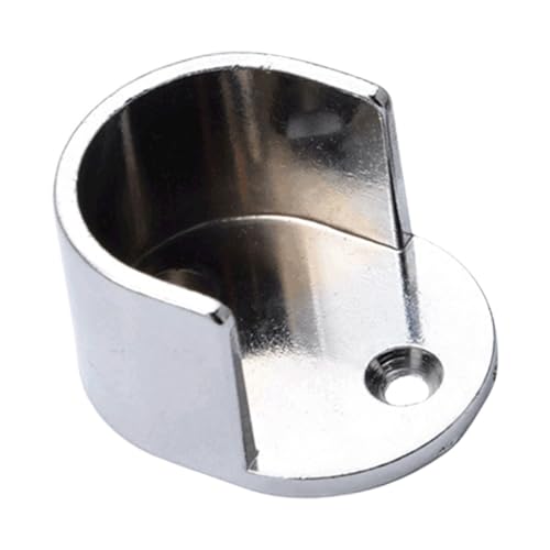 Sosoport Zinklegierung Kleiderstangenhalterung Kleiderstangenlager Einfach zu Montieren Für Kleiderschränke und Duschvorhangstangen Robust und Vielseitig für Zuhause Badezimmer von Sosoport