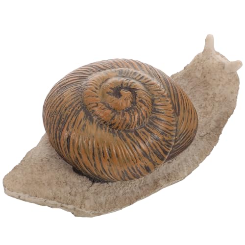 Sosoport camoing Animal-Design Key Box keycase Schlüsselhalter für den Gartentresor Schneckengartenstatuen Ersatzteil Schlüsselkasten Blumentopf Kleinkind Skulptur Harz von Sosoport
