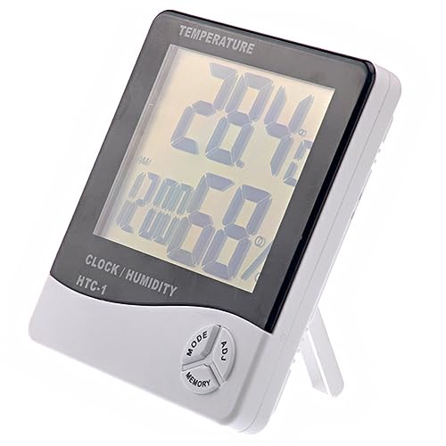 Sosoport - kann Temperatur anzeigen wand thermometer innenraum thermometer gehäuse Farbe: hauptsächlich weiß. - und Temperatur- und Feuchtigkeitsmesser. Flüssigkristall Anzeigebildschirm Sosoport - kann Temperatur anzeigen wand thermometer innenraum thermometer gehäuse Farbe: hauptsächlich weiß. - und Temperatur- und Feuchtigkeitsmesser. Flüssigkristall Anzeigebildschirm von Sosoport
