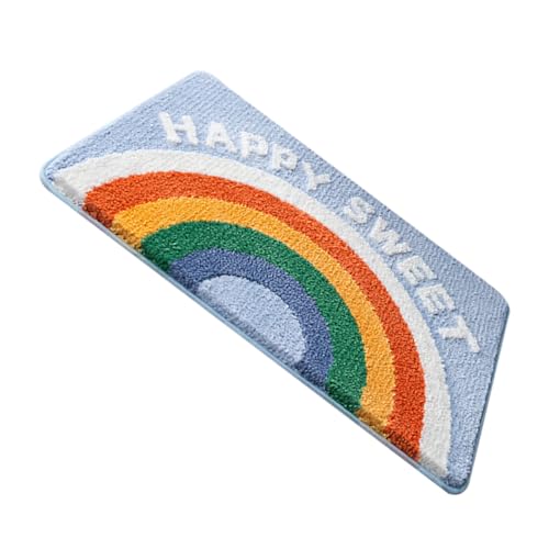 Sosoport rutschfeste Badematte Regenbogen Saugfähiger Shaggy Badvorleger Weicher Badezimmerteppich für Dusche Wc Küche und Eingangsbereich Farbenfroher Rutsch Bodenmatte Sosoport rutschfeste Badematte Regenbogen Saugfähiger Shaggy Badvorleger Weicher Badezimmerteppich für Dusche Wc Küche und Eingangsbereich Farbenfroher Rutsch Bodenmatte von Sosoport