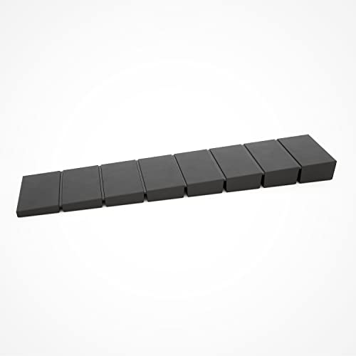 10 x sossai® Möbelkeile MKB-100 | Unterlegkeile/Ausgleichskeile aus Kunststoff mit integrierten Soll-Bruchstellen | Farbe: Schwarz von Sossai