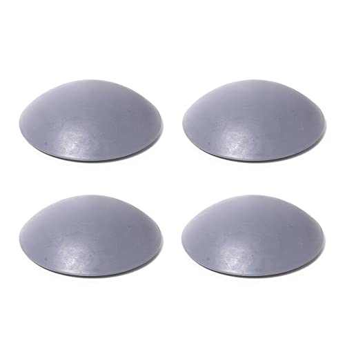 4 x sossai® Türstopper Wand selbstklebend | Türpuffer | TP Spot Grey | Ø 60 mm | Farbe: Grau | Wandschutz Türklinke | Wandpuffer von Sossai