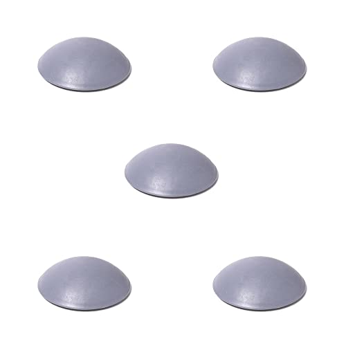 5 x sossai® Türstopper Wand selbstklebend | Türpuffer | TP Spot Grey | Ø 40 mm | Farbe: Grau | Wandschutz Türklinke | Wandpuffer von Sossai