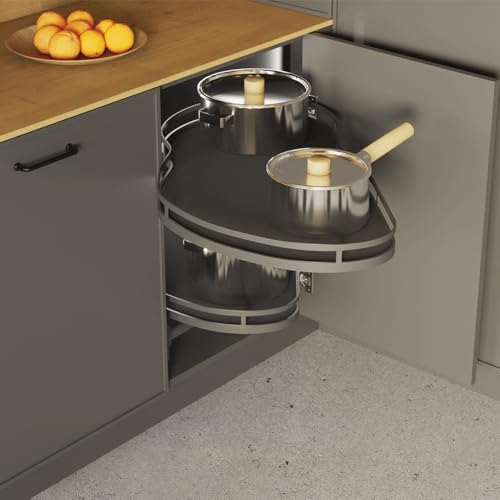 Sossai Eckschrankauszug Corner Optima Linia Maxima in Graphit, 100 cm, Linksausführung Sossai Eckschrankauszug Corner Optima Linia Maxima in Graphit, 100 cm, Linksausführung von Sossai