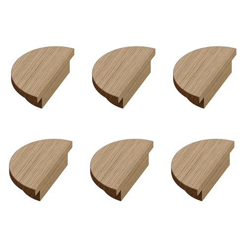 Sossai Holz Möbelgriffe aus Eiche | GAH02 | Lochabstand 20mm, Durchmesser 80mm, 6 Stück Sossai Holz Möbelgriffe aus Eiche | GAH02 | Lochabstand 20mm, Durchmesser 80mm, 6 Stück von Sossai