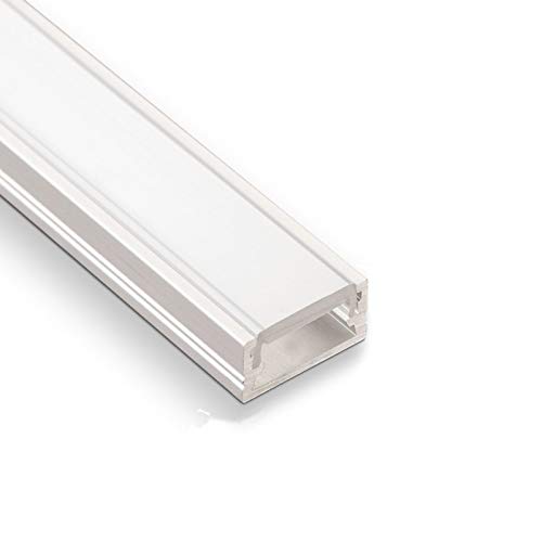 10 Stück SO-TECH® LED Profil-11 mit opalfarbiger Abdeckung je 2m für LED Streifen von SOTECH