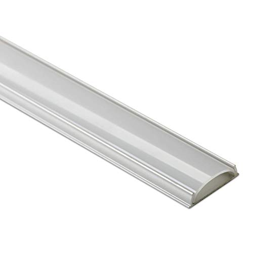 10 x biegsames LED Profil-42 Aluminium eloxiert 2000 x 17 x 5 mm mit opaler Abdeckung für LED Stripes bis 12 mm Breite Aluprofil Profilleiste Aufbauprofil von SO-TECH® von SOTECH
