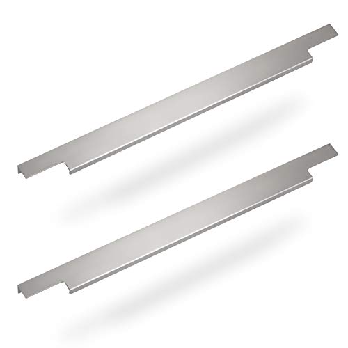 2 x Möbelgriff BLANKETT Slim 895mm Aluminium Chrom matt Profilgriff (Wird an die Frontinnenseite verschraubt) von Sotech von SOTECH