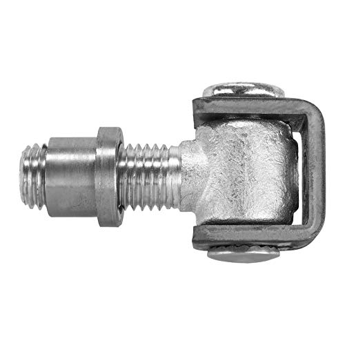 2 x Torangel 106 mm verstellbar mit M24 Einschweißmutter Torbeschlag Torband Stahltorscharnier Stahltorband von SO-TECH® von SOTECH