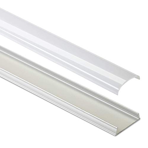 25 x biegsames LED Profil-42 Aluminium eloxiert 2000 x 17 x 5 mm mit opaler Abdeckung für LED Streifen bis 12 mm Breite Aluprofil Profilleiste Aufbauprofil von SO-TECH® von SOTECH