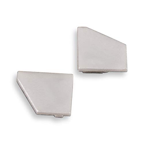 Endkappenset für SO-TECH® Led Eck - Profil-66 grau (1 x links / 1 x rechts) von SOTECH