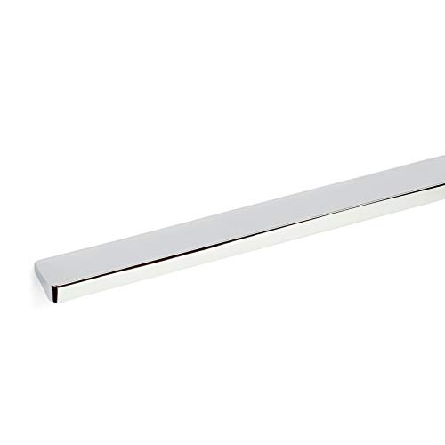 Möbelgriff SW105 BA 2x256 mm Chrom poliert Schrankgriff Länge 600 mm Schubladengriff Breite 10,5 mm Griffleiste Höhe 25 mm von JUNKER Design von SOTECH