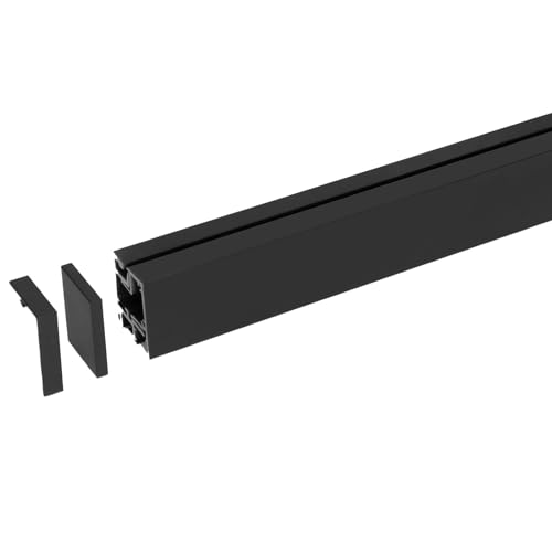 Linero Mosaiq Relingsystem Länge 600 x 32,9 x 41,5 mm schwarz Küchenreling von Sotech von SOTECH