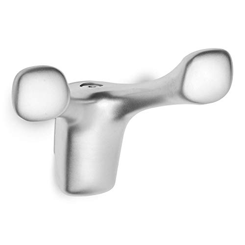 Kleiderhaken LALCE II Chrom matt 2-fach Garderobenhaken Wandgarderobe Handtuchhalter von SO-TECH® von SOTECH