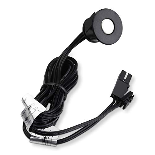 LED Berührungssensor SO4 in schwarz Ø 22 mm mit Dimmfunktion 12 VDC max. 24 W mit LED Ministecker (miniAMP) Einbau-Sensorschalter Bewegungsschalter Touchschalter von SO-TECH® von SOTECH